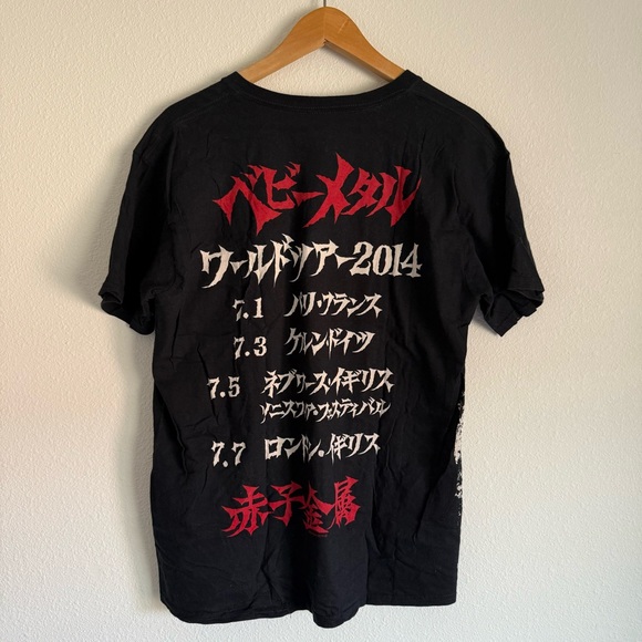 BABYMETAL World Tour 2014 Shirt Size Large - Picture 2 of 4